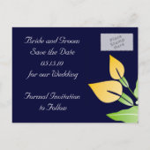 日付はがきを保存するCalla Lily 案内ポストカード (裏面)