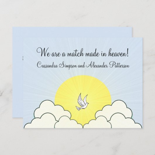 日付はがきを保存天国で作成された一致 案内ポストカード (正面/裏面)