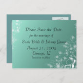 日付はがきを写真テンプレート付きで保存 案内ポストカード (正面/裏面)