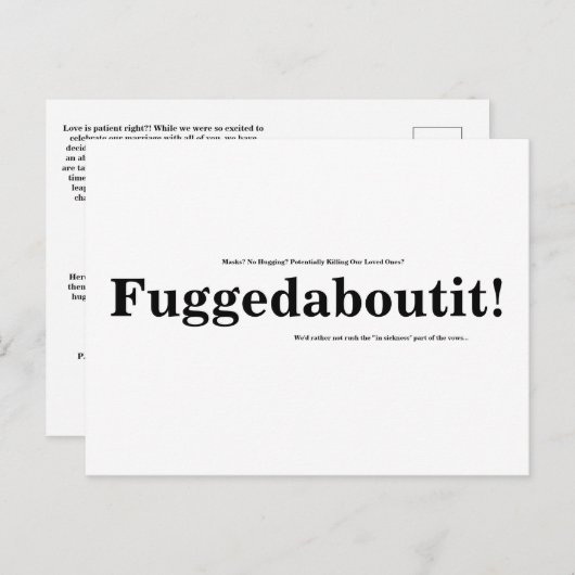 日付はがきを変更おもしろいする ポストカード (正面/裏面)