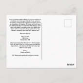 日付はがきを変更おもしろいする ポストカード (裏面)