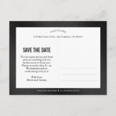 日付はがきモダンを保存する 案内ポストカード (裏面)