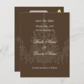 日付はがき、シャンデリアを保存 案内ポストカード (正面/裏面)