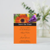 日付はがき、夏花束を保存する 案内ポストカード (スタンド正面)