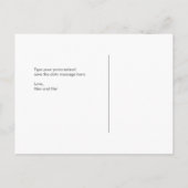 日付はがき、大きな日付、赤面ピンクを保存 案内ポストカード (裏面)