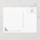 日付はがき、愛結婚の鳥を保存 案内ポストカード (裏面)