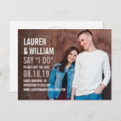 日付はっきりしたのモダンポストカードの保存を要求 案内ポストカード (正面/裏面)