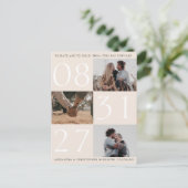 日付はっきりしたトリプル写真日付カードはがきを保存 案内ポストカード (スタンド正面)