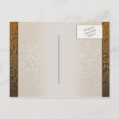 日付または婚約ヴィンテージはがきを保存する 案内ポストカード (裏面)