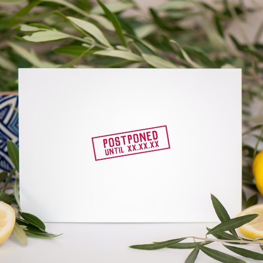 日付まで延期された自己インク付けゴム印 セルフインキングスタンプ