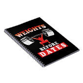 日付より前の重み |トレーニングやる気を起こさせる引用文 ノートブック (右側)