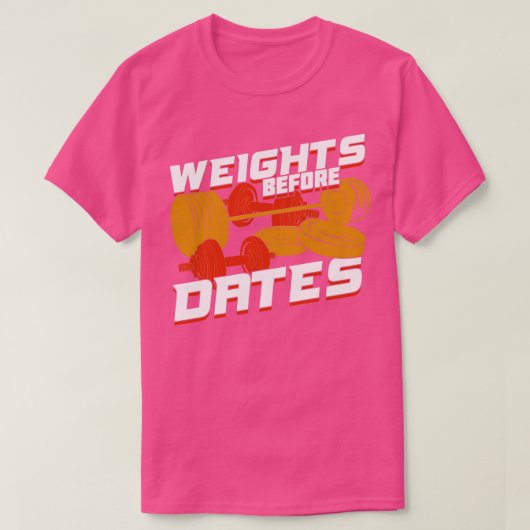 日付より前の重み Tシャツ (デザイン正面)