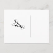 日付をアジア言語で保存 案内ポストカード (裏面)