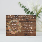 日付をカード恋に落ちます結婚式木救って下さい セーブザデート (スタンド正面)