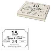 日付をキンセアニェラのスペインの言語で保存 ラバースタンプ (押印)