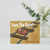 「日付をトラックに保存」おもしろい招待状 セーブザデート (スタンド正面)