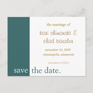 日付をピンク色に保存モダンする 案内ポストカード