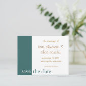 日付をピンク色に保存モダンする 案内ポストカード (スタンド正面)