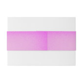 日付をピンク色の光彩で保存 招待状ベリーバンド (裏面例)