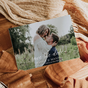 日付をフォトカードで保存 招待状