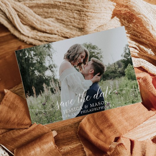 日付をフォトカードで保存 招待状