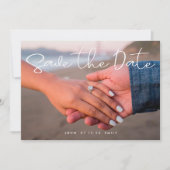 日付をホワイト手書き形式で保存する2写真 案内状 (正面)