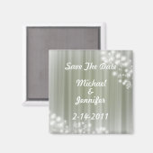 日付をマグネットのシルバートーンで保存 マグネット (正面/裏面)