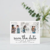 日付をモダン保存するスクリプト写真 ポストカード (スタンド正面)