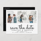 日付をモダン保存するスクリプト写真 ポストカード (正面/裏面)