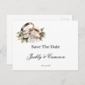 日付をリング付きで保存 インビテーションポストカード (正面/裏面)