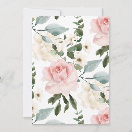 日付を交換するピンクローズトイレ紙のカレン転がダ セーブザデート (裏面)