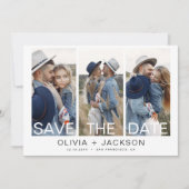 日付を保エレガント存4 Photo White Letters セーブザデート (正面)