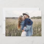 日付を保エレガント存4 Photo White Letters セーブザデート (裏面)