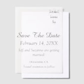 日付を保エレガント存Photo Overlay Christian ベラム紙招待状 (オフセット)