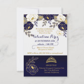 日付を保スペインの存する青いキンセアニェラNo Photo セーブザデート (裏面)