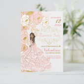 日付を保スペインの存ピンク金ゴールドキンセアニェラフローラ セーブザデート (スタンド正面)