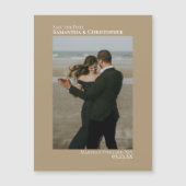 日付を保ミニマル存する縦型フォトタンマグネット (正面)