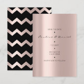 日付を保ミニマル存ピンクローズ金ゴールドシボロンブラック セーブザデート (正面/裏面)