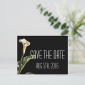 日付を保モダン存するCalla Lilyフローラ 案内ポストカード (スタンド正面)