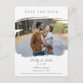 日付を保婚約した存するためのカップルおよびシミュレートされたブラシ ポストカード