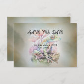 日付を保存したカエルの結婚式 セーブザデート (正面/裏面)