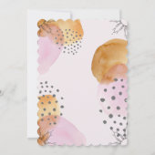 日付を保存したピンクの月 セーブザデート (裏面)