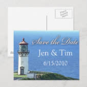 日付を保存した灯台 案内ポストカード (正面/裏面)