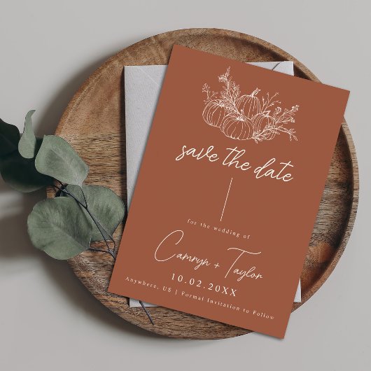 日付を保存してカボチャの結婚式 セーブザデート