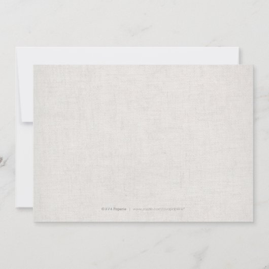 日付を保存してレースのラップ素朴な田舎の結婚式 セーブザデート (裏面)