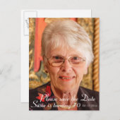 日付を保存して下さい 案内ポストカード (正面/裏面)