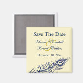 日付を保存して尾の羽を振る マグネット (正面/裏面)