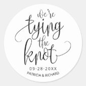 日付を保存して結ぶ ラウンドシール (正面)