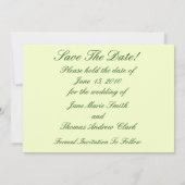 日付を保存して谷のリリー セーブザデート (裏面)