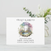 日付を保存して魔法のウッドランドの結婚式 セーブザデート (スタンド正面)